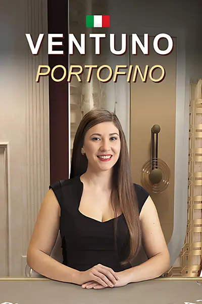 Ventuno Portofino Live-Spiel Spiel im Live-Casino: Ventuno Portofino