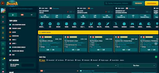 Spinanga Sportwetten – Fußball-, Tennis- und Live-Quoten mit Golden Boost. Spinanga Sportwetten – Übersicht der Top-Ligen, Live-Quoten und Golden Boost Angebote.